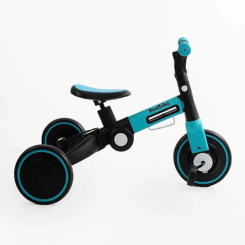 Велосипед 3-х колісний BS-77552 "Best Trike" (1) колеса EVA переднє 8’’, заднє 6’’, нейлонова рама, трансформується у велобіг, підсвічування