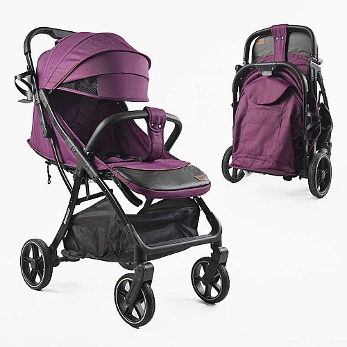 Коляска прогулянкова дитяча JOY Geneva GN-42285 рама алюмінієва, футкавер, підсклянник, телескопічна ручка