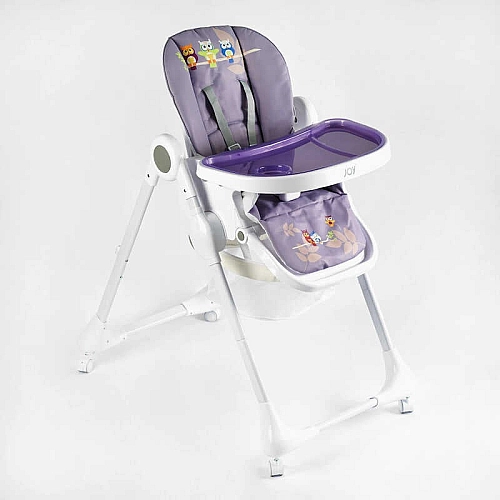 Стільчик для годування Joy K-60290 (1) мягкий чохол ПВХ, 4 колеса, з’ємний столик, кошик