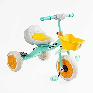 Велосипед 3-х колісний BS-49151 "Best Trike" (1) колеса EVA переднє 10’’, заднє 8’’, сталева рама, УКР.ОЗВУЧУВАННЯ, світло, кошик