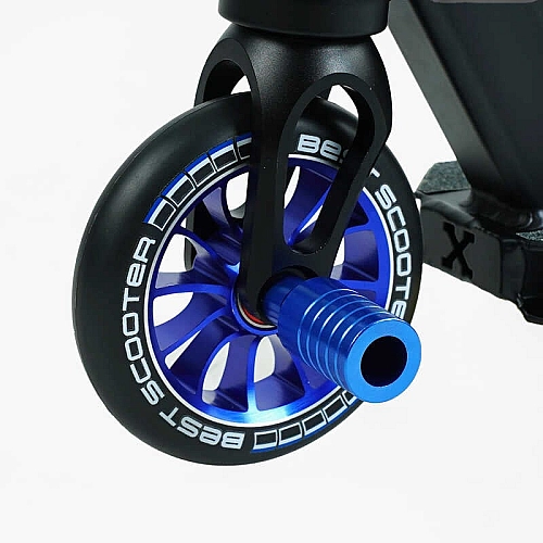 Самокат трюковий Best Scooter 54528 HIC-система, ПЕГИ, алюмінієвий диск та дека, колеса PU d-110мм, ширина керма-52см, висота - 83см, в коробці