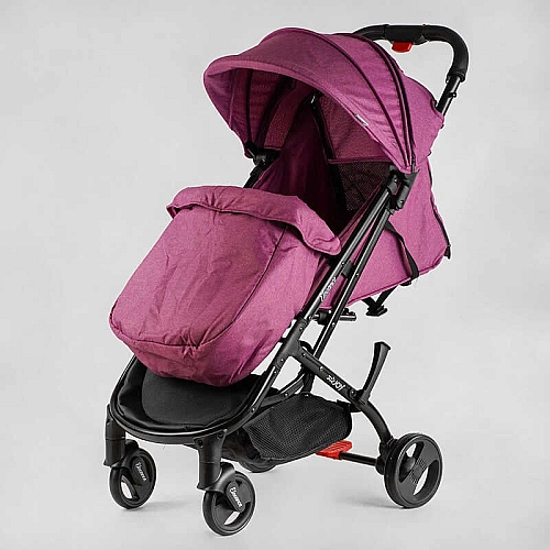 Коляска прогулянкова дитяча JOY Elegans A-16207 рама алюмінієва, футкавер, підсклянник, телескопічна ручка