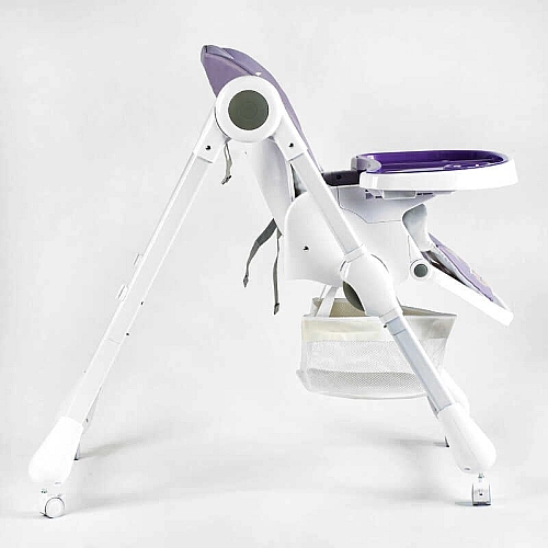 Стільчик для годування Joy K-60290 (1) мягкий чохол ПВХ, 4 колеса, з’ємний столик, кошик