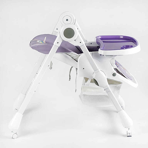 Стільчик для годування Joy K-60290 (1) мягкий чохол ПВХ, 4 колеса, з’ємний столик, кошик