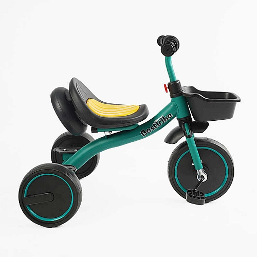 Велосипед 3-х колісний BS-47603 "Best Trike" (1) колеса EVA переднє 10’’, заднє 8’’, сталева рама, УКР.ОЗВУЧУВАННЯ, світло, кошик