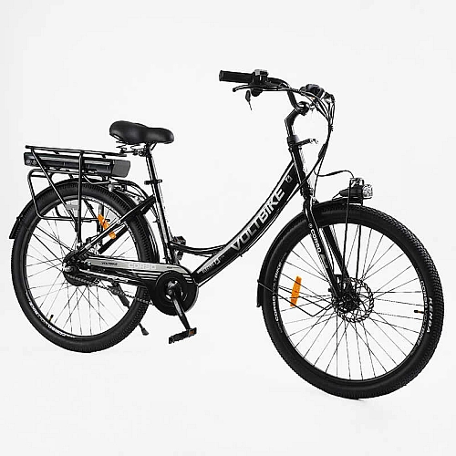 Електровелосипед Corso «VOLT BIKE» 26" дюймів TB-60174 (1) рама сталева, двигун 350W, акум. 36V10Ah, одношвидкісний, БЕЗ КОРЗИНИ, у коробці