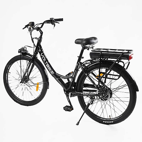 Електровелосипед Corso «VOLT BIKE» 26" дюймів TB-60174 (1) рама сталева, двигун 350W, акум. 36V10Ah, одношвидкісний, БЕЗ КОРЗИНИ, у коробці