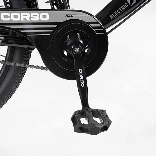 Електровелосипед Corso «VOLT BIKE» 26" дюймів TB-60174 (1) рама сталева, двигун 350W, акум. 36V10Ah, одношвидкісний, БЕЗ КОРЗИНИ, у коробці