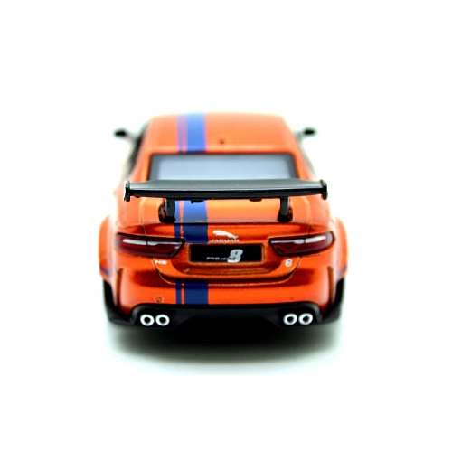 Металева машинка Kinsmart 1:38 Jaguar SV Project 8 Livery Edition KT5416WF, інерційна / Помаранчевий