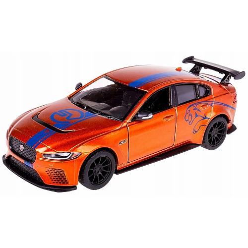 Металева машинка Kinsmart 1:38 Jaguar SV Project 8 Livery Edition KT5416WF, інерційна / Помаранчевий