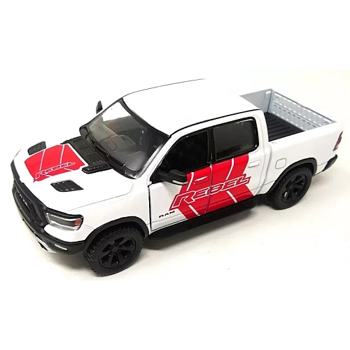 Машинка металева Kinsmart 1:46 Dodge RAM 1500 Livery Edition 2019 (інерційна, двері відчиняються, біла KT5413WF)
