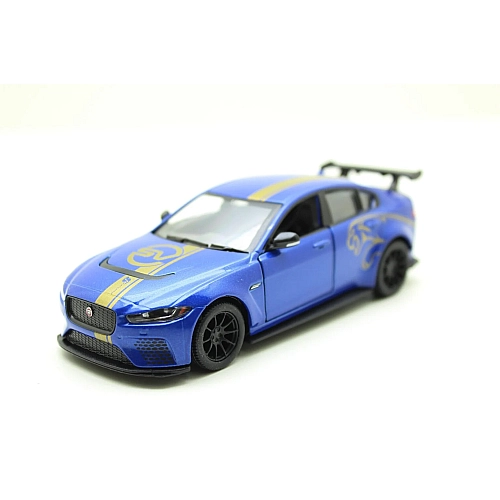 Металева машинка Kinsmart 1:38 Jaguar SV Project 8 Livery Edition KT5416WF, інерційна / Синій