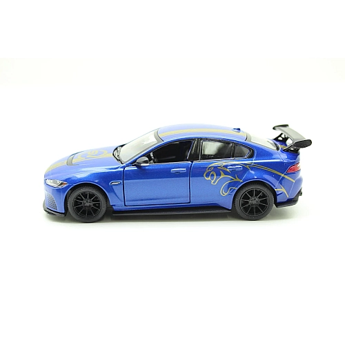 Металева машинка Kinsmart 1:38 Jaguar SV Project 8 Livery Edition KT5416WF, інерційна / Синій