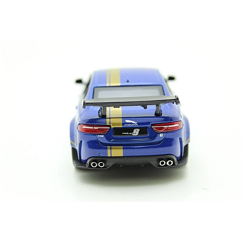 Металева машинка Kinsmart 1:38 Jaguar SV Project 8 Livery Edition KT5416WF, інерційна / Синій
