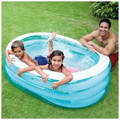 Басейн INTEX 57482NP "Морські друзі" 163x107x46 см, 238 л - Зручний і Безпечний