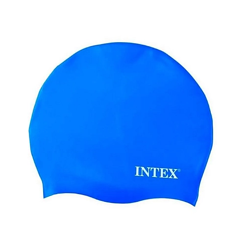 Шапка для плавання INTEX 55992: Силіконова, Синя, Від 8 Років
