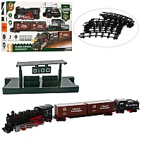 Дитяча залізниця Classic Train 814-1 Класичний паровоз із вантажними вагонами, 16 деталей