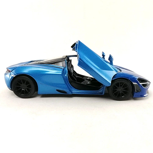 Машинка металева Kinsmart KT5403WG 1:36 McLaren MSO 720S інерційна, двері відчиняються / Синій