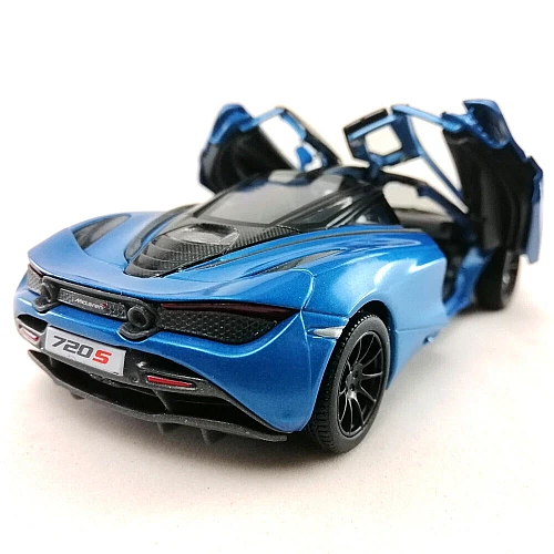 Машинка металева Kinsmart KT5403WG 1:36 McLaren MSO 720S інерційна, двері відчиняються / Синій