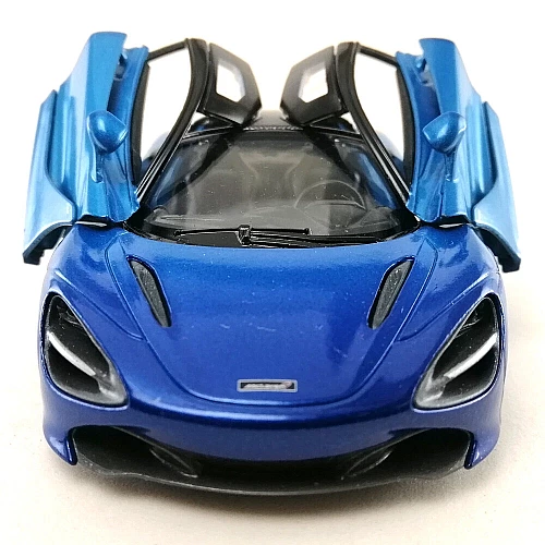 Машинка металева Kinsmart KT5403WG 1:36 McLaren MSO 720S інерційна, двері відчиняються / Синій