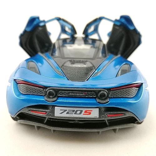 Машинка металева Kinsmart KT5403WG 1:36 McLaren MSO 720S інерційна, двері відчиняються / Синій