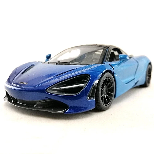 Машинка металева Kinsmart KT5403WG 1:36 McLaren MSO 720S інерційна, двері відчиняються / Синій