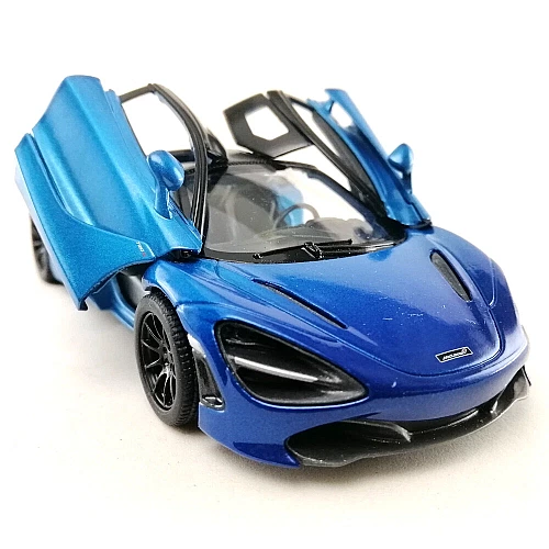 Машинка металева Kinsmart KT5403WG 1:36 McLaren MSO 720S інерційна, двері відчиняються / Синій