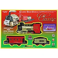 Дитяча залізниця Classic Train 816-2 Ретро паровоз із димом світлом та звуком