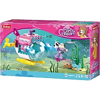 Конструктор Sluban Girls Dream M38-B0921D Підводний човен, 117 деталей, 1 фігурка
