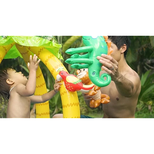 Басейн надувний Intex 102х86 см "Тропічний острів" для дітей 1-3 років