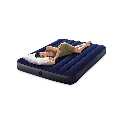 Матрац надувний Intex 64758 полуторний 191х137х25 см,Classic Downy Airbed Dura-Beam