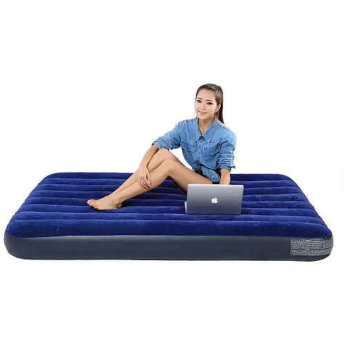Матрац надувний Intex 64758 полуторний 191х137х25 см,Classic Downy Airbed Dura-Beam