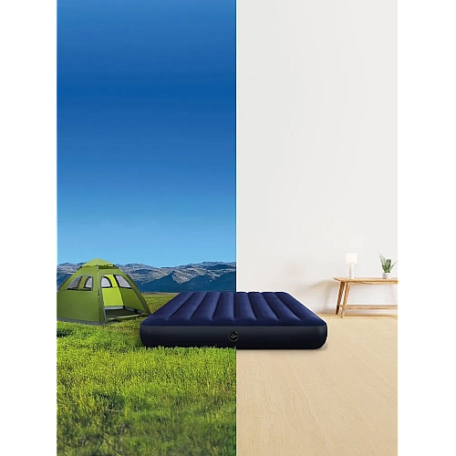 Матрац надувний Intex 64758 полуторний 191х137х25 см,Classic Downy Airbed Dura-Beam