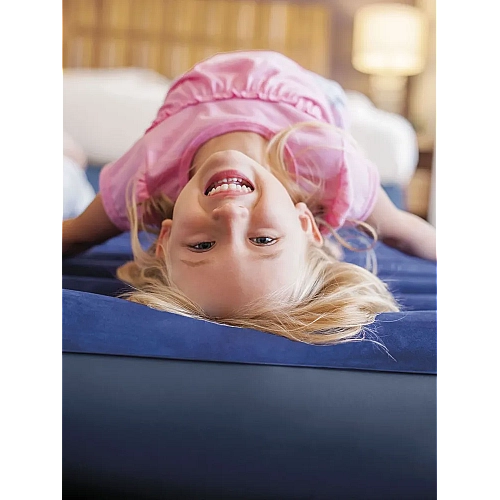 Матрац надувний Intex 64758 полуторний 191х137х25 см,Classic Downy Airbed Dura-Beam