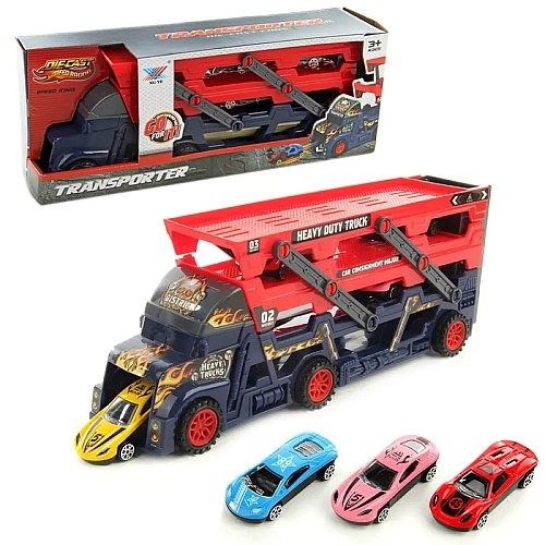 Іграшковий Автовоз-Трансформер K140A11 з Гоночним Запуском – Захоплюючі Ігри!