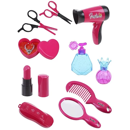 Дитячий набір перукаря та стиліста 58497 з феном, ножицями та аксесуарами (на планшетці)