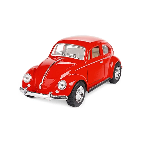 Машинка металева Kinsmart KT5057W 1:32 1967 Volkswagen Classical Beetle (Жук) інерційна, двері відчиняються / Червоний
