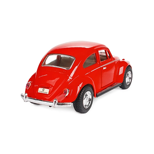 Машинка металева Kinsmart KT5057W 1:32 1967 Volkswagen Classical Beetle (Жук) інерційна, двері відчиняються / Червоний