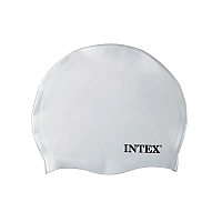 Шапка для плавання із силікону, від 8 років, 55992 INTEX Біла