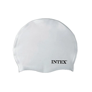 Шапка для плавання із силікону, від 8 років, 55992 INTEX Біла