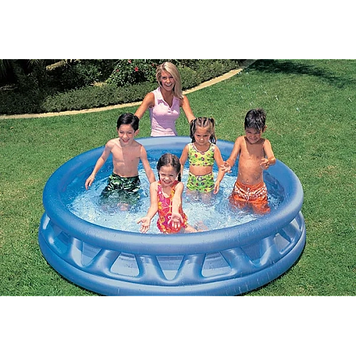 Басейн круглий надувний дитячий "Літаюча тарілка" 188х46см від 3 років, INTEX 58431