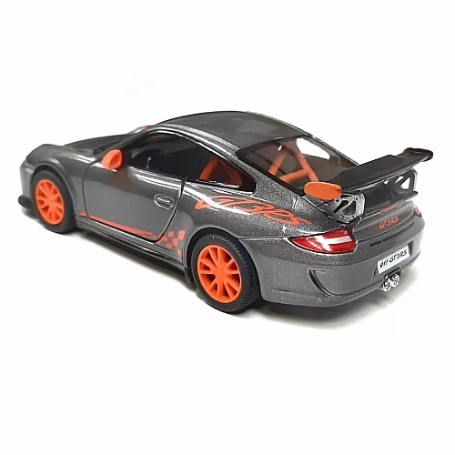 Металева машинка Kinsmart 1:36 2010 Porsche 911 GT3 RS KT5352W, інерційна / Сірий