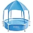 Каркасний басейн Intex 28209 Canopy Metal Frame 183х38см з навісом, 700л