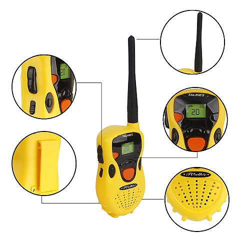 Детский набор раций 2 шт, желтые, 178: игровое общение и веселье!