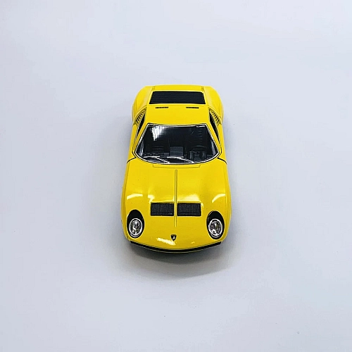 Машинка металева Kinsmart KT5390W 1:34 1971 Lamborghini Miura P400 SV інерційна, двері відчиняються / Жовтий