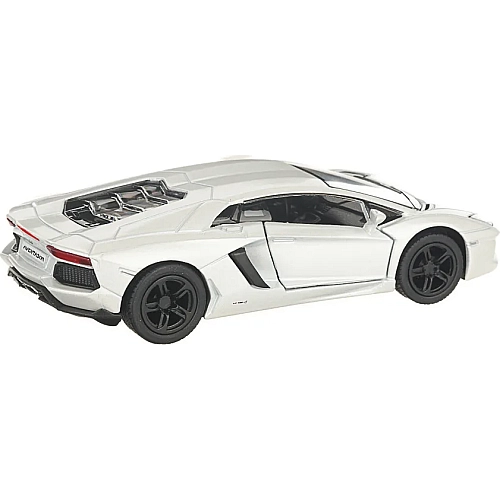 Машинка Kinsmart 1:38 Lamborghini Aventador LP 700-4 металева інерційна (Білий) KT5355W