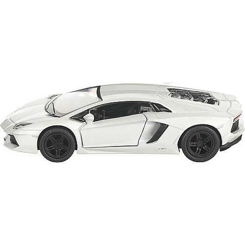 Машинка Kinsmart 1:38 Lamborghini Aventador LP 700-4 металева інерційна (Білий) KT5355W