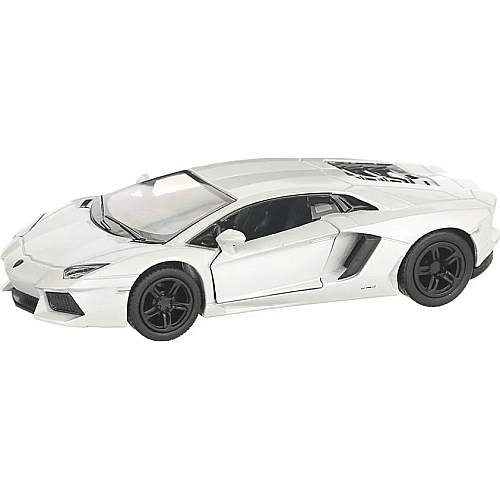 Машинка Kinsmart 1:38 Lamborghini Aventador LP 700-4 металева інерційна (Білий) KT5355W