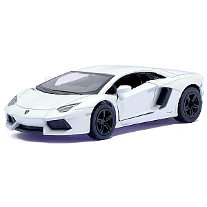 Машинка Kinsmart 1:38 Lamborghini Aventador LP 700-4 металева інерційна (Білий) KT5355W