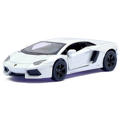 Машинка Kinsmart 1:38 Lamborghini Aventador LP 700-4 металева інерційна (Білий) KT5355W